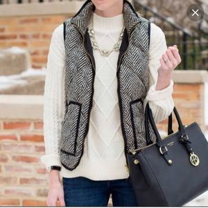 J Crew Herringbone Vest